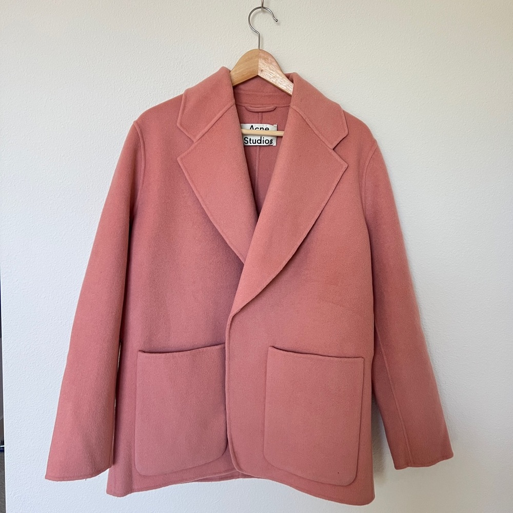 Acne Studios Oversize Wool Cashmere Blend Coat